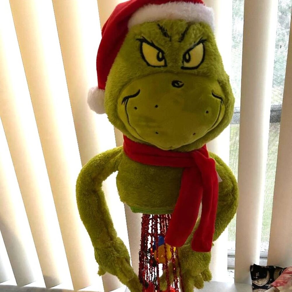 Christmas Grinch Tree topper Or Centerpiece - 20 Inches Tall NEW